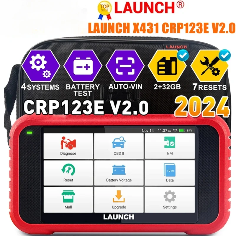 Lauch X431 CRP123E V2.0 OBD2 Automotive scanner 4 System Car diagnostic tool