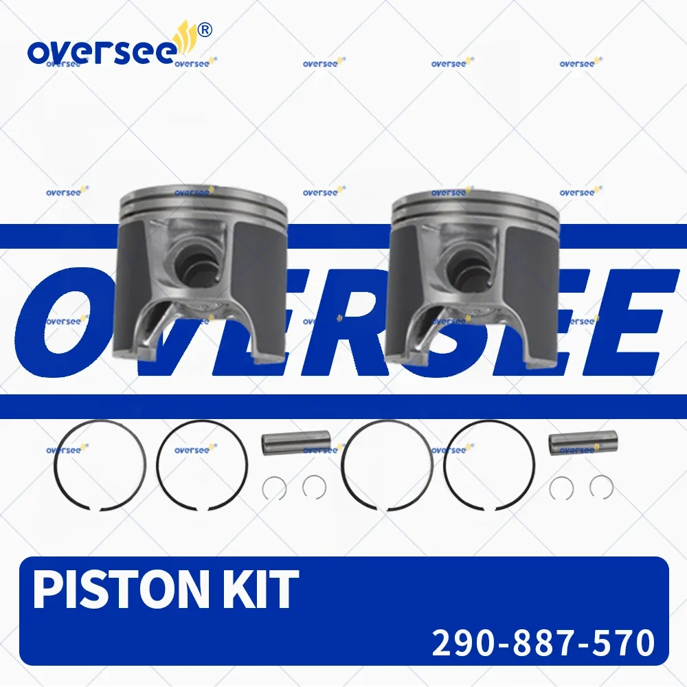 

Oversee 290-887-570-F Набор поршней и колец STD для гидроцикла PWC SeaDoo 951, комплект поршней подвесного двигателя 47-108