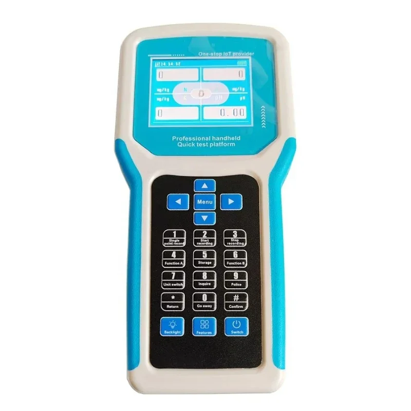 # for Agriculture Soil NPK/PH/EC Analyzer Moisture Nutrient Sensor 7in 1 Soil Tester with Portable Handheld LCD Display Terminal