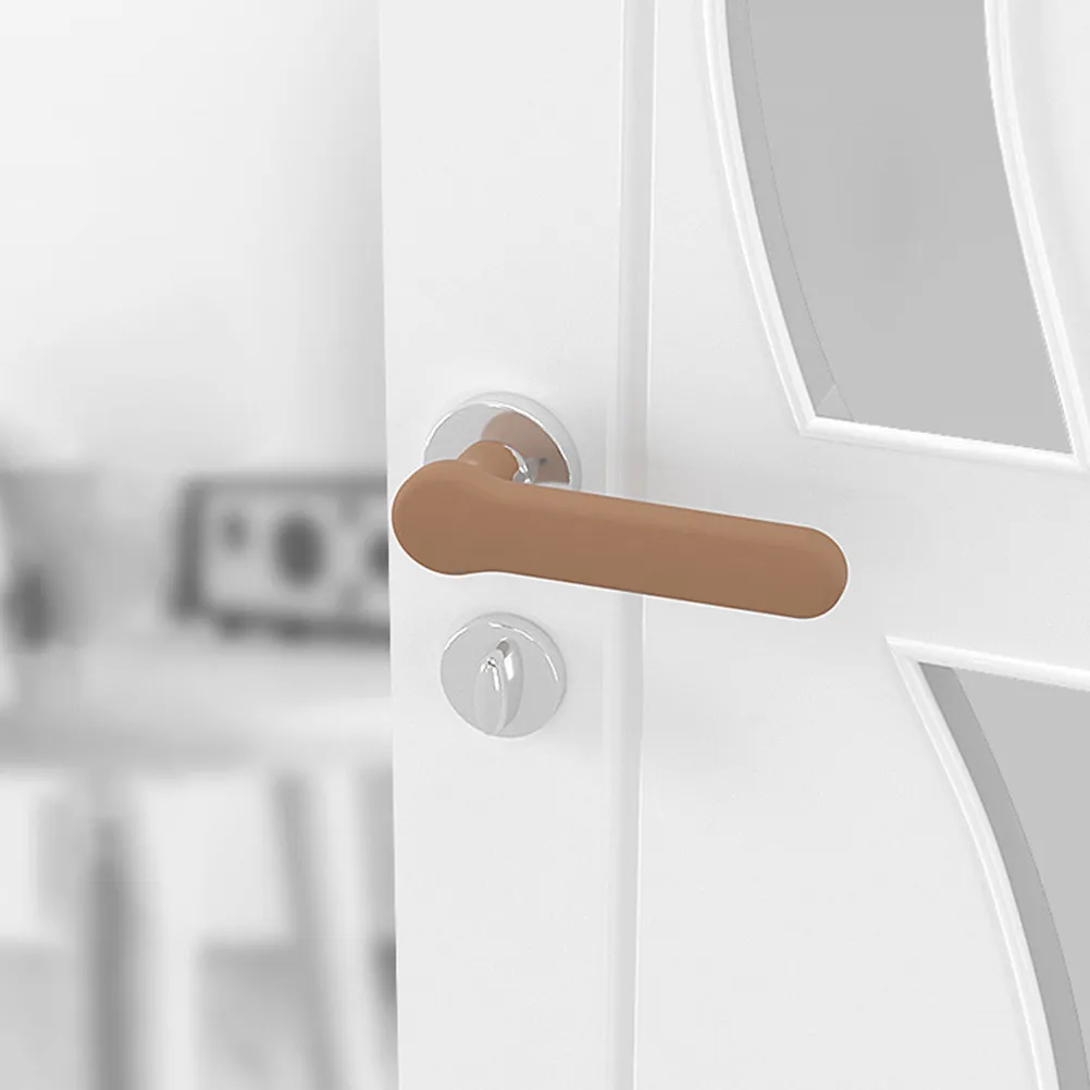 Anti Static Silicone Door Knob Cover Stretchy Skid Proof Protector Cushion Soft Door Handle Protective Cover