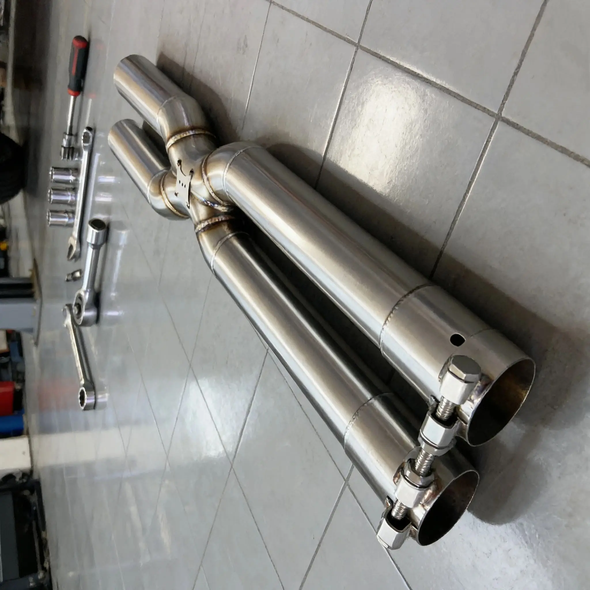 Exhaust Mid Section X pipe for Maserati Gran Turismo/GT 4.7 4.2 2008-2023 stainless steel high-performance exhaust system