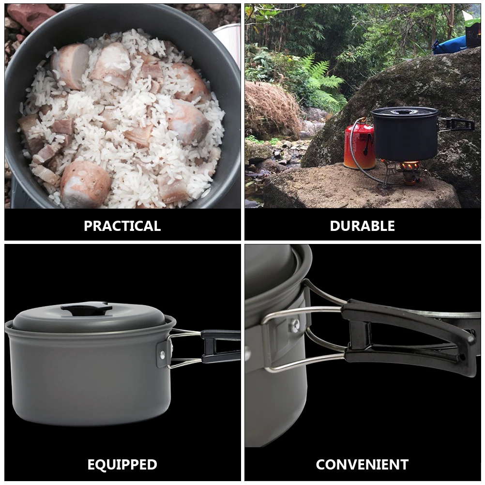 

1pc Cooking Travel Utensil Camping Hiking Camping Accessories Foldable Outdoor Pot For Folding Cookware Travel Pot Hiking
