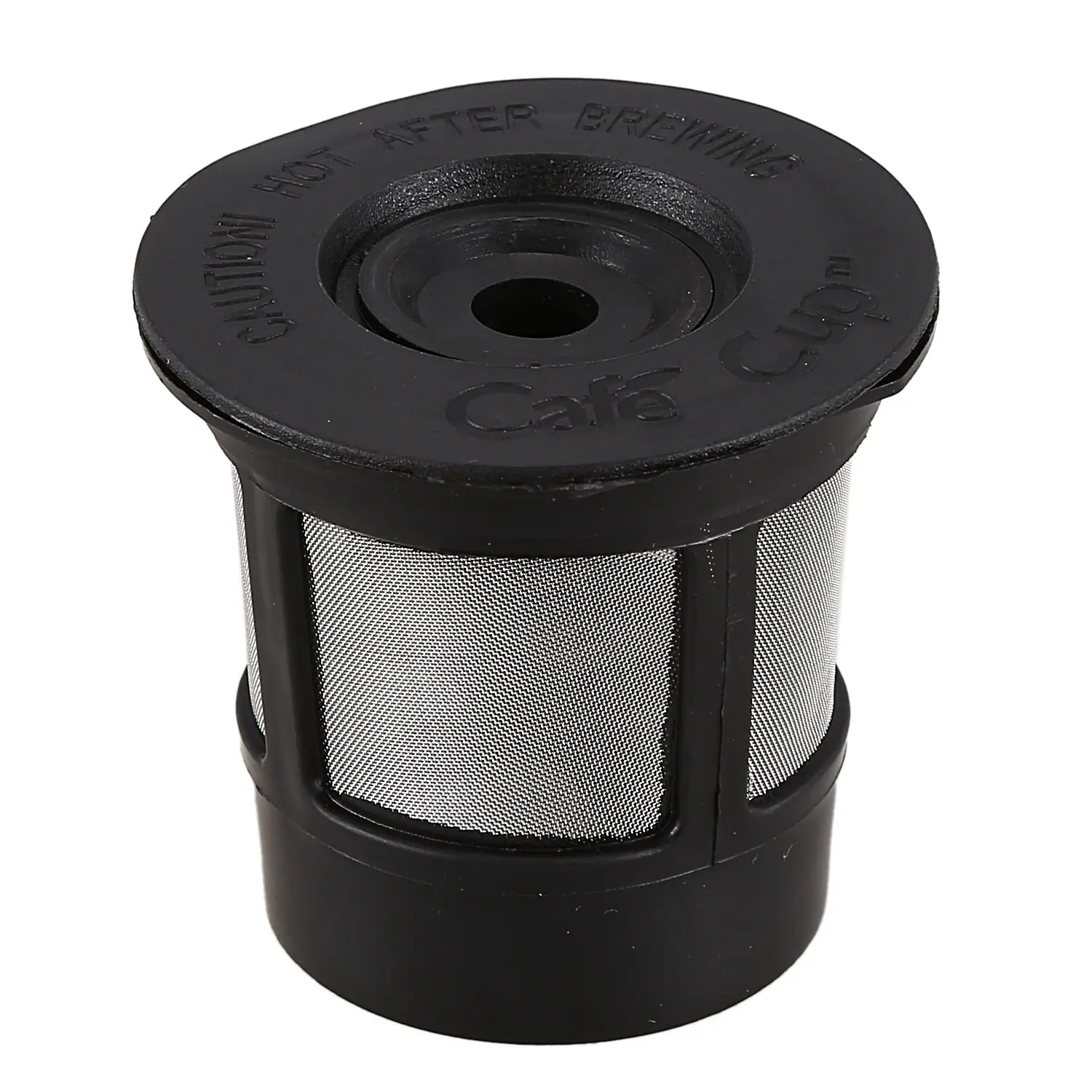 BHBL Reusable Single Cup For Solo Filter Pod Coffee Stainless Mesh Black Pattern:1 Pc