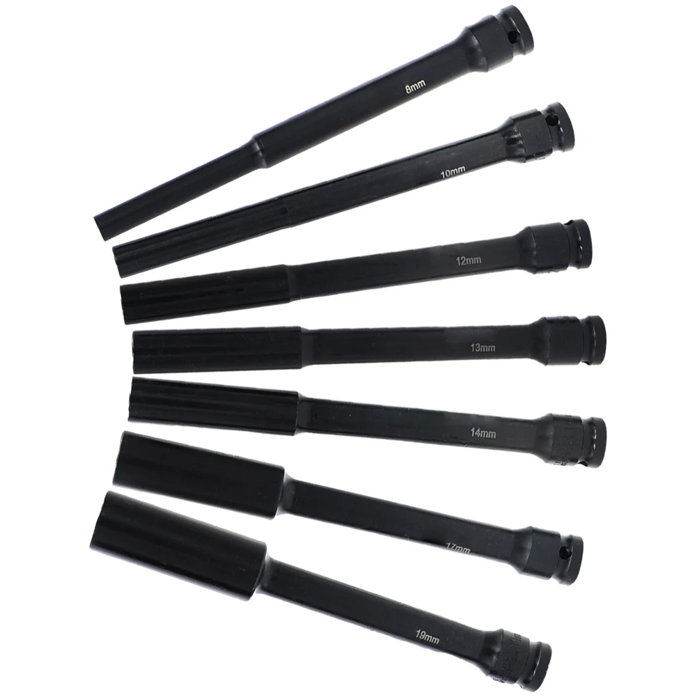 Chave de acionamento de cabeça sextavada preta, interface de 1 2 polegadas, aço cromo vanádio, durabilidade, múltiplas especificações