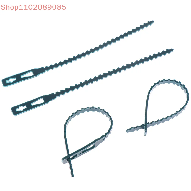 50pcs Adjustable Plastic Plant Cable Ties Reusable Cable Ties for Tree Climbing