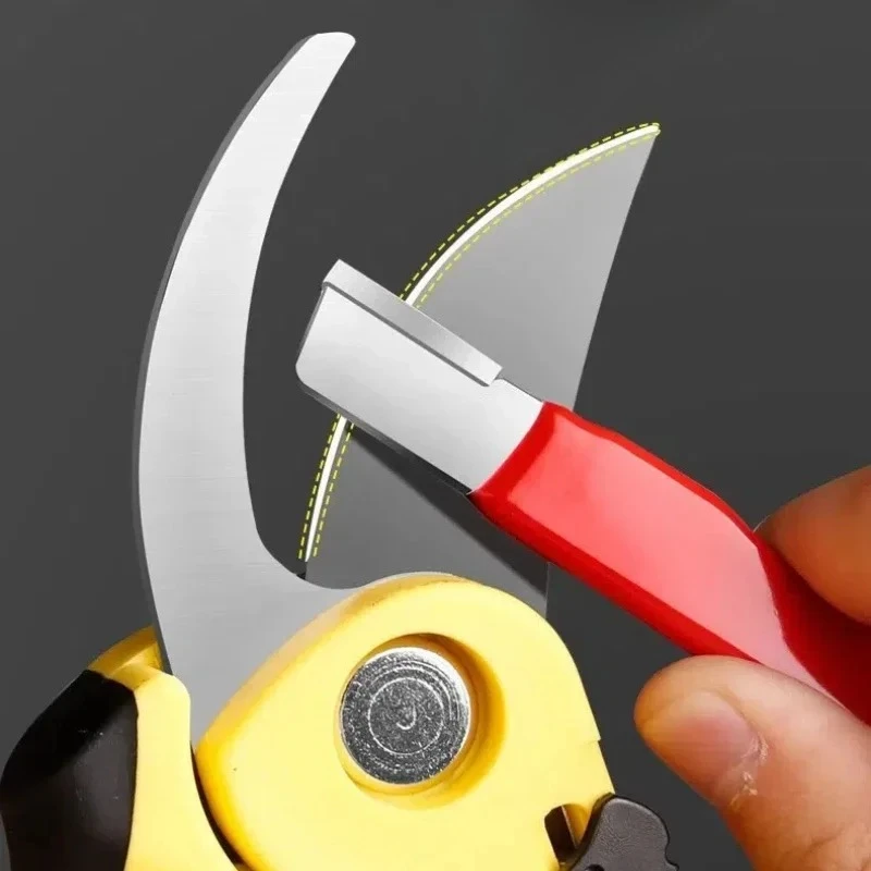 Garden Tool Sharpener, Portable Knife Sharpening Stone, Edge Grinder for Pruners Shears Scissors Chisels Blades