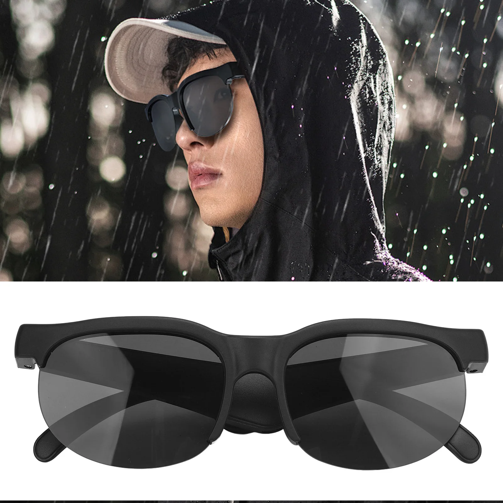 Gafas de sol para traducción de idiomas, 144 idiomas, micrófono compatible, gafas de sol con traductor AI, portátiles para llamadas de música, deportes
