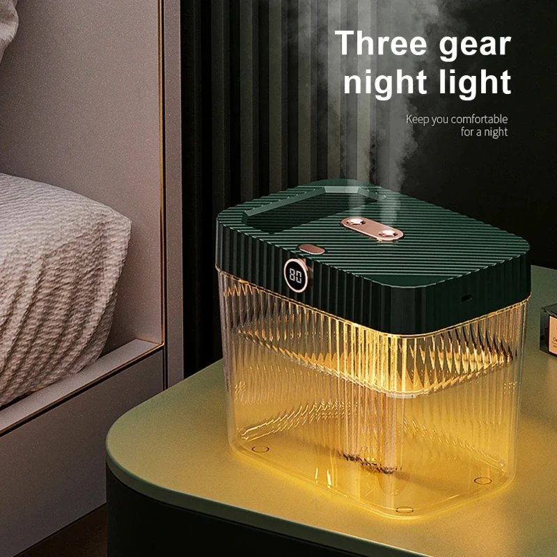 Intelligent Dual Spray Mute Humidifier Remote Control USB Large Capacity 5L Desktop Household Air Large Fog Humidifier