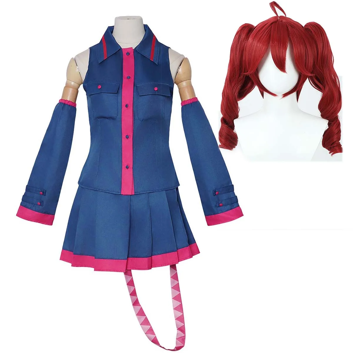 

Adult Women Anime Future Miku Kasane Teto Cosplay Costume or Wig