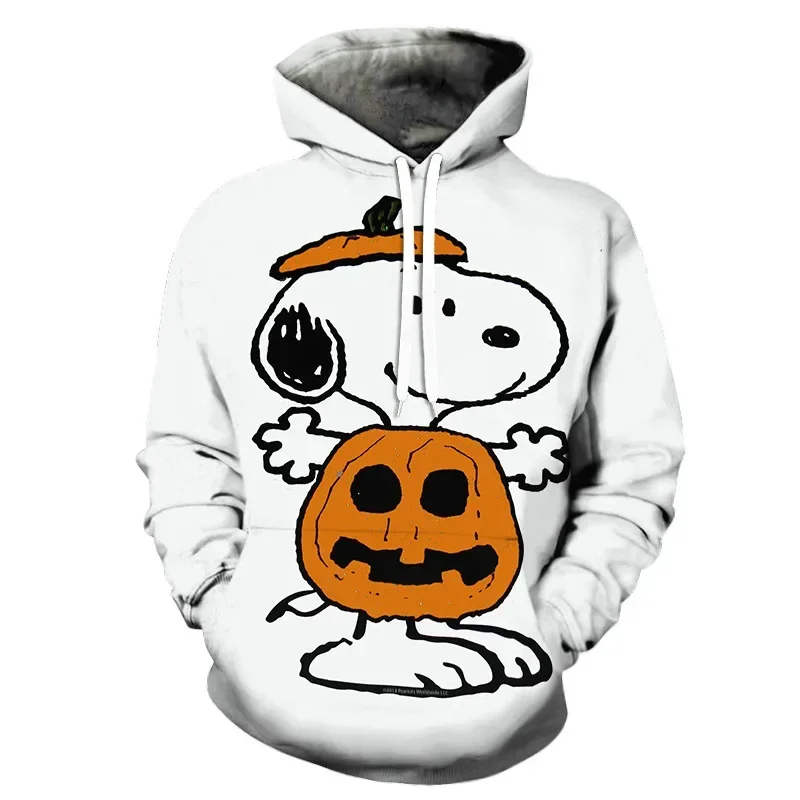 2024 Hot sale Snoopy 3D Printed Boys and Girls Spring and Autumn New Fashion Hoodies men’ s Adult Street Leisure pullover