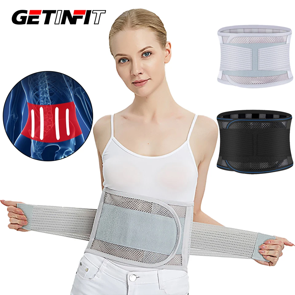 

Mesh Breathable Lumbar Support Trainer Belt Lower Lumbar Orthosis Protection Pain Relief Belt Waist Back Braces Men Women Unisex