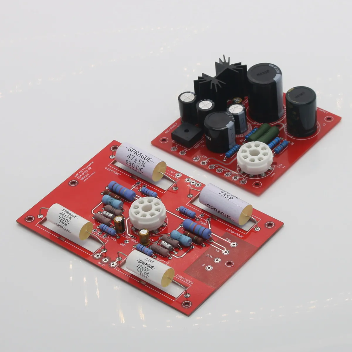 HiFi ANK M2 6SN7 튜브 프리앰프 보드 키트 +전원 공급 장치 보드 키트