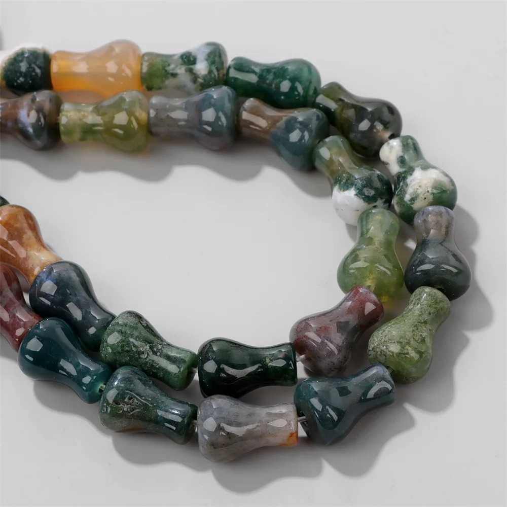 New 8x12mm Vase Shape Natural Stone Beads Smooth Spacer Gems Beaded Labradorite Obsidian Turquoises Bead for Making Jewelry DIY view 5