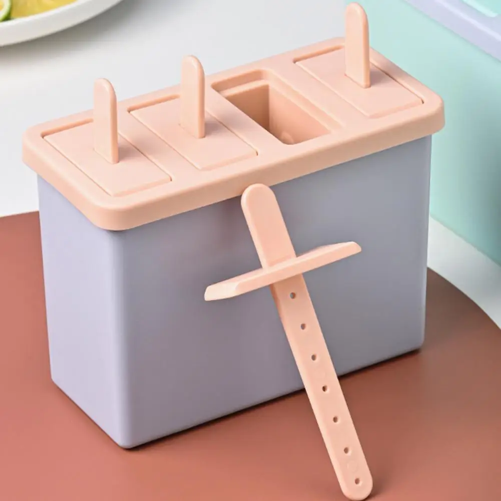 Molde para Hacer Helados DIY con Tapa - Molde de Plástico Reutilizable para Helados y Sorbetes, Fácil de Desmoldar, para Delicias Caseras y Diversión Veraniega