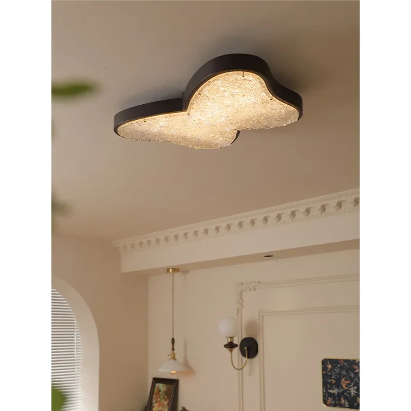 

American retro bedroom ceiling lamp new eye protection butterfly
