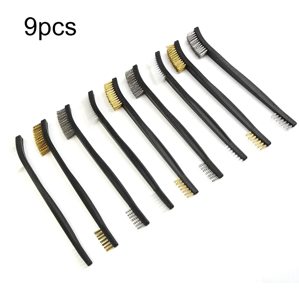 Hand Tools Wire Brushes For Heavy Scrubbing Brass Clean Cutting Tools Nylon Scale Screw Threads Stainless Steel