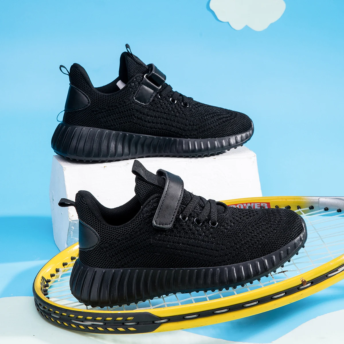

Children's shoes plain color casual shoes light sports shoes