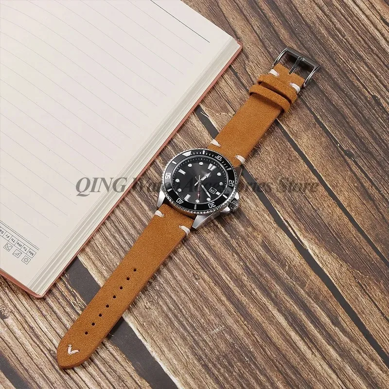 18mm 20mm 22mm Suede Soft Band High Quality Suede Leather Watch Strap for Amazfit for Huawei Univeral Cowhide Bracelet Wristband