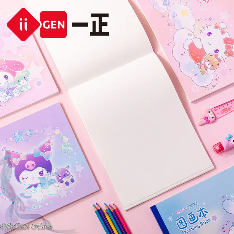 12pcs Iigen Sanrio Family Sketchbook - Children'S Doodle And Drawing Book, Ideal For Students' Art, Student Art Supplies