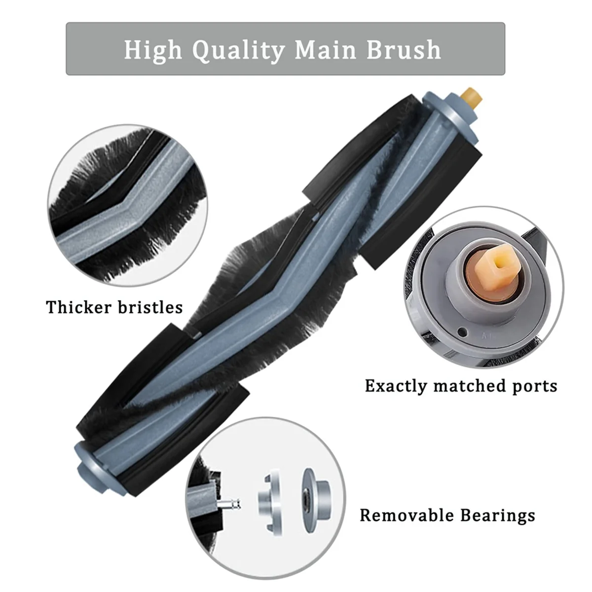 Accessories Kit for Ecovacs Deebot T20 OMNI/T20/T20 Max/T20 Pro Vacuum Replace Main Side Brush Mop HEPA Filter Dust Bag