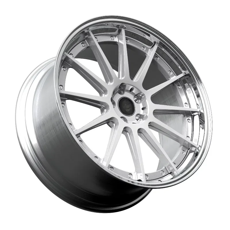 17-24 Inch 35mm Deep Lip 2/3 Piece Forged Wheels 6061-T6 Polished Design Long Service Life Car Rims