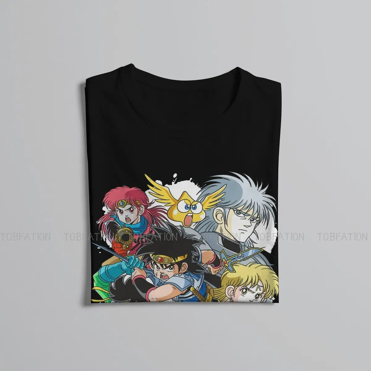 Dragon Quest Warrior T Shirt Vintage Homme High Quality Tshirt Loose Crewneck Men Clothes