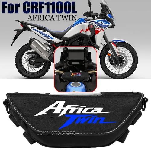 Bolsa de herramientas para manillar de motocicleta, bolsa de viaje conveniente, impermeable y a prueba de polvo, para CRF1100L crf1100l africa twin 2024