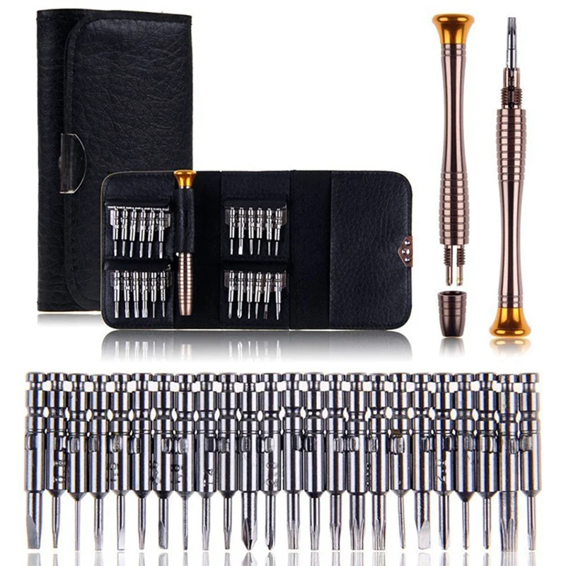 

【A87T】25 In1 Precision Screwdriver Torx Precision Screwdrivers Tool Set For Mobile Phones Bits,