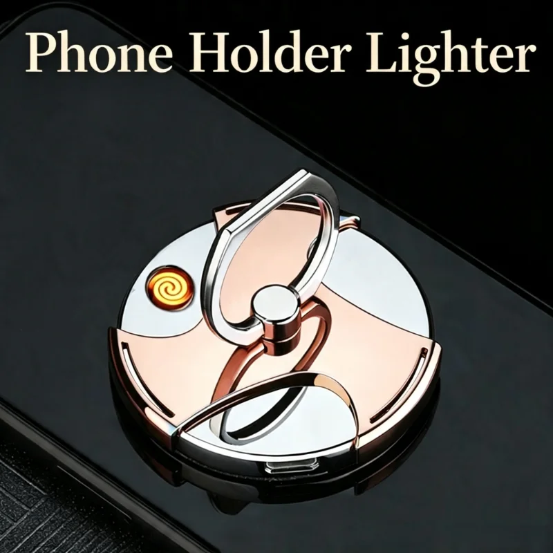 Multifunctional Cell Phone Mount, Ring Clip, Lighter, USB Charger, Cigarette Lighter Adapter