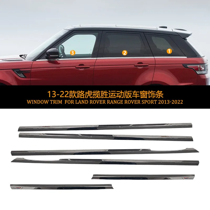 

Подходит для 13-22 Range Rover Trim Modification Executive T Sport Edition Хромированная серебристая дверная рама бокового окна