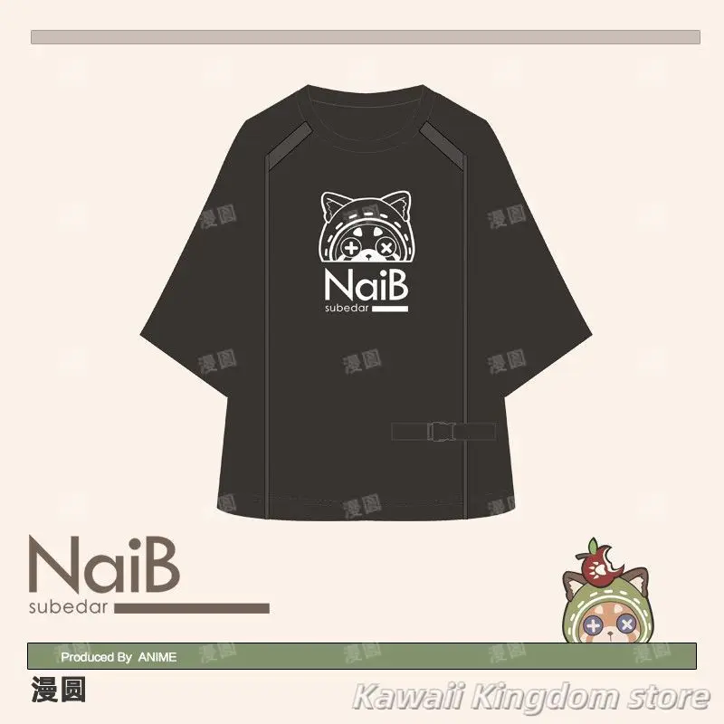 Identity Ⅴ Naib Subedar Mercenary Anime Cosplay Costume Short Sleeve T-shirt Waistcoat Shorts Suit Mascot Student Accessory