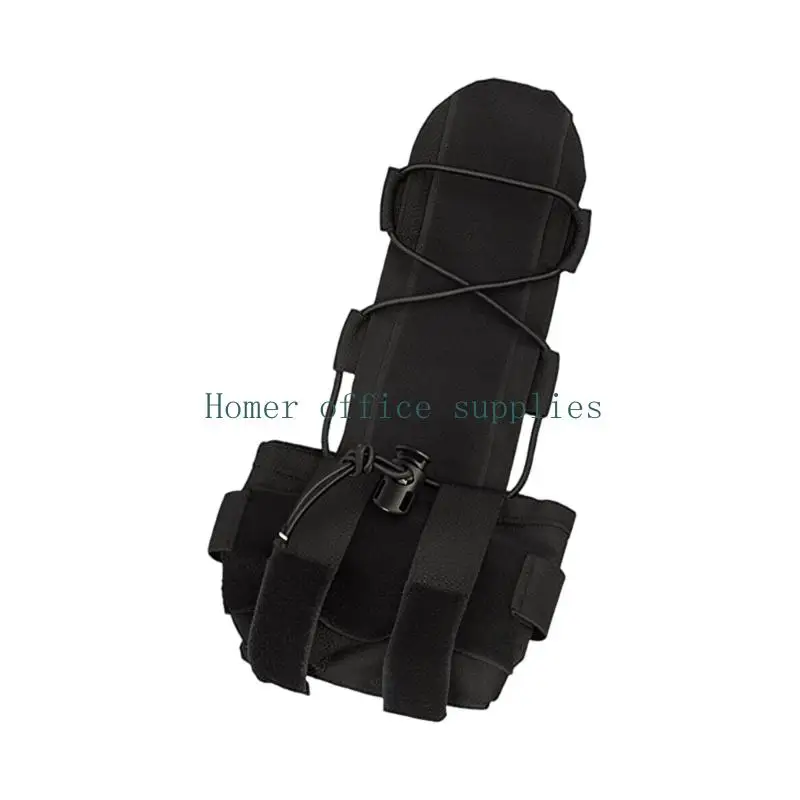 K43B Touch Fastener Helmet Counterweight Bag for FAST Style Rear Area, Corded Storage Pouch for Outdoor Training Use