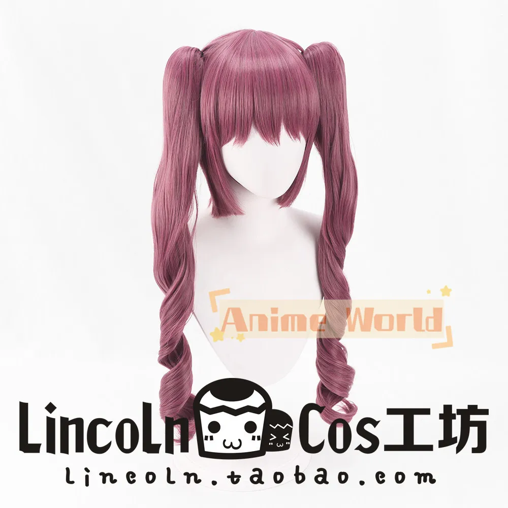 Anime Jashin-chan Dropkick  Hanazono Yurine Cos Cosplay Wig Halloween Carnival Party Props Synthetic Hair + Wig Cap