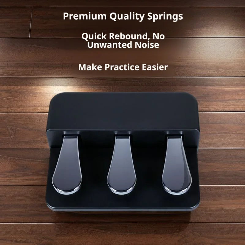 

Piano sustain pedal, three foot electronic piano synthesizer, MIDI keyboard, foot pedal accessories