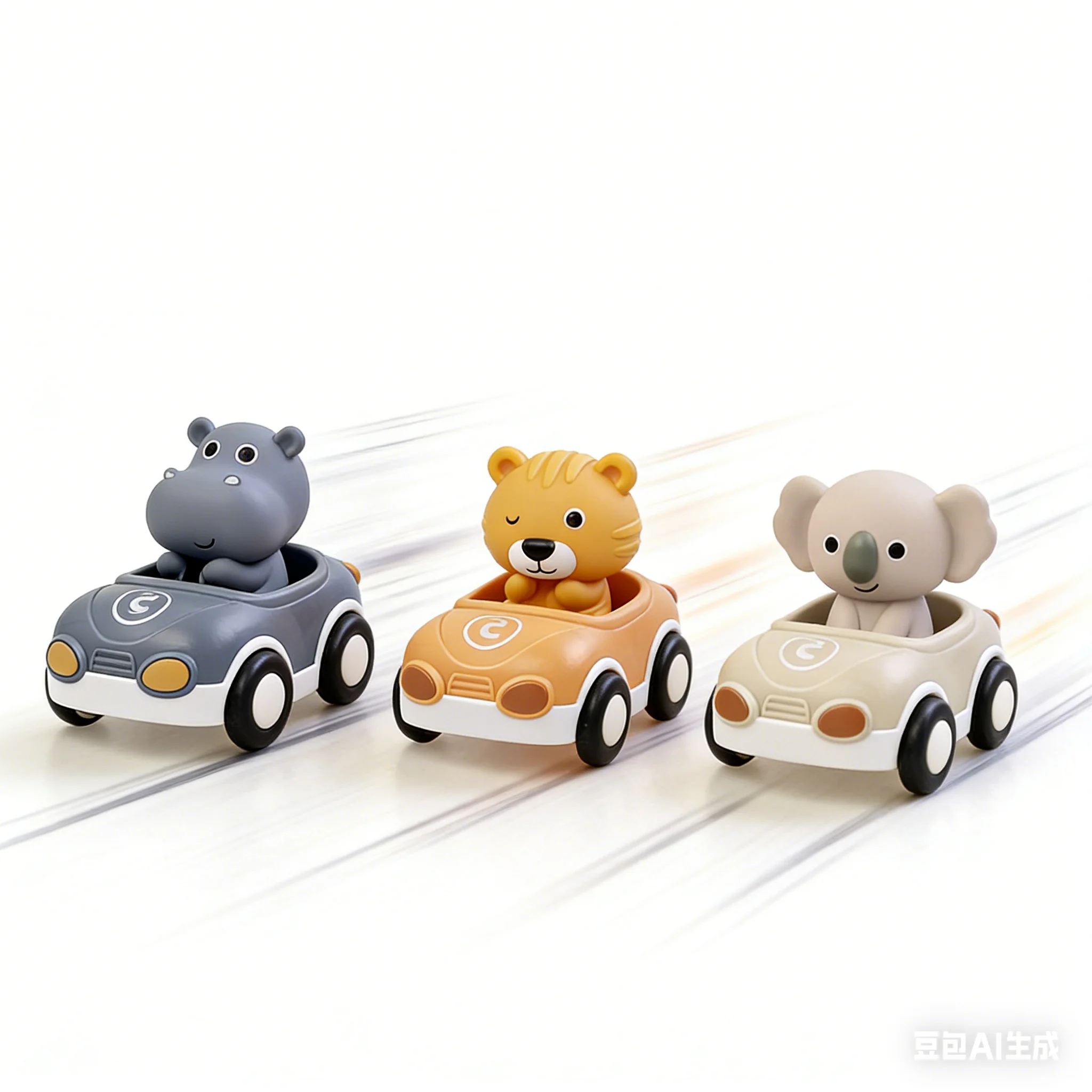 Carrinho de animais deslizante de inércia para bebês, capa de borracha macia removível para dedos, multi jogo, carro de bebê, exercício, capacidade de reação, brinquedos de dedo