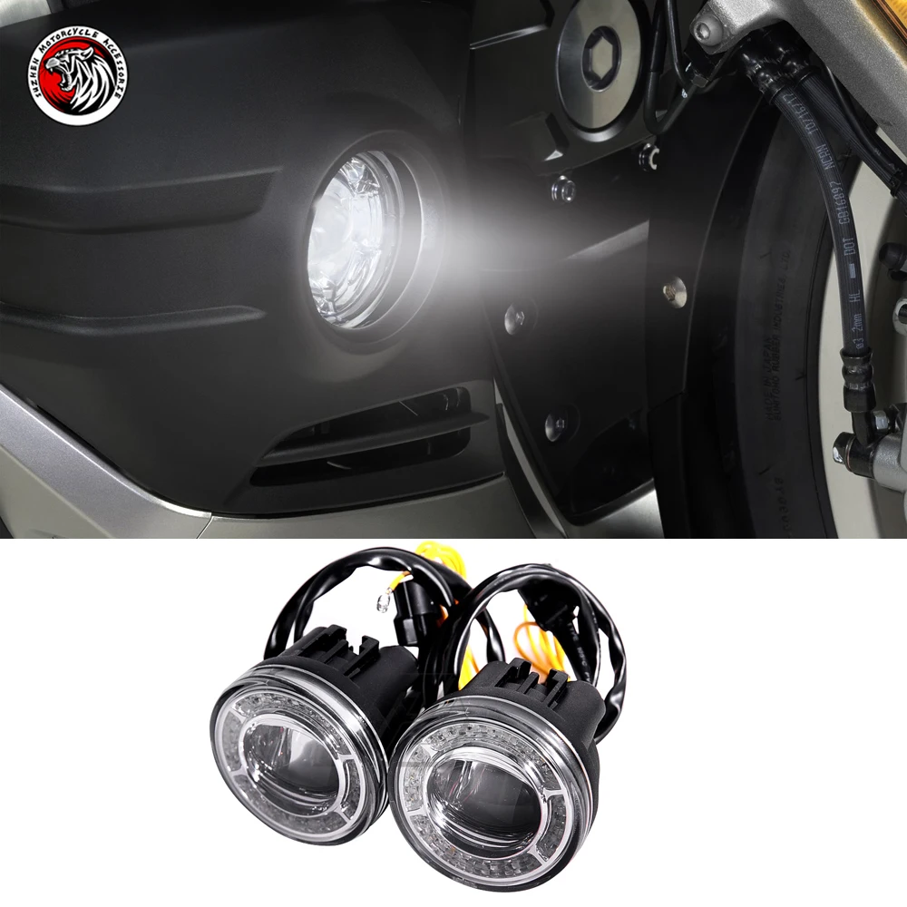 

Motorcycle LED Fog Light Bracket Button Case for Honda Goldwing Accessories Gold Wing Tour GL1800 2018 -up