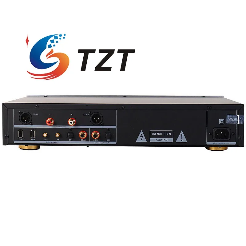 TZT فضي/أسود BY-PROCD1 HiFi مشغل أقراص مضغوطة بث رقمي 2xAK4493SEQ DAC فك مع شاشة ملونة 4.6 بوصة 220 فولت