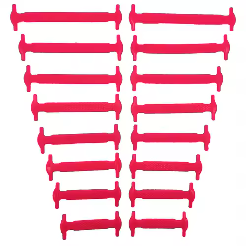 16pcs/lot Silicone Shoelaces No Tie Shoelaces 12 colors Elastic Lace Shoelace Creative Lazy Silicone Laces Rubber Lace - Image 19