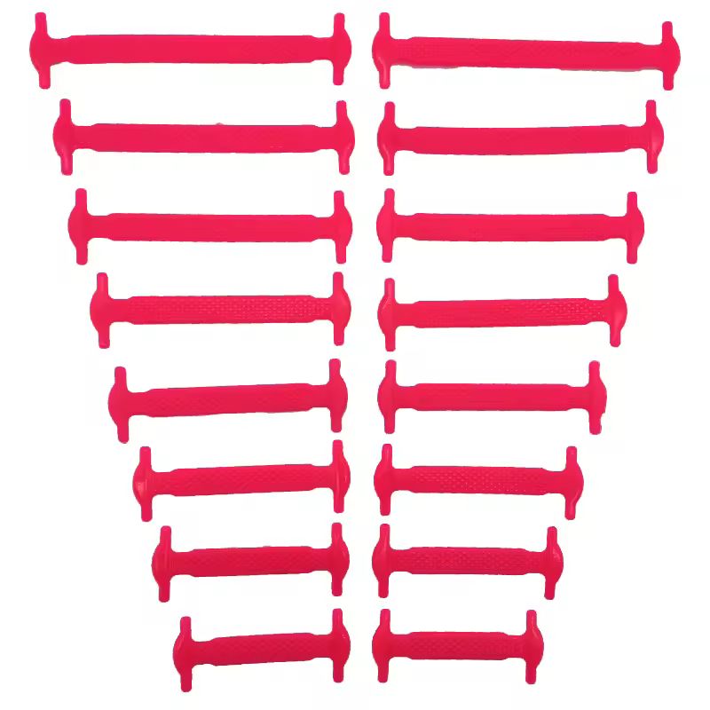 16pcs/lot Silicone Shoelaces No Tie Shoelaces 12 colors Elastic Lace Shoelace Creative Lazy Silicone Laces Rubber Lace - Image 19
