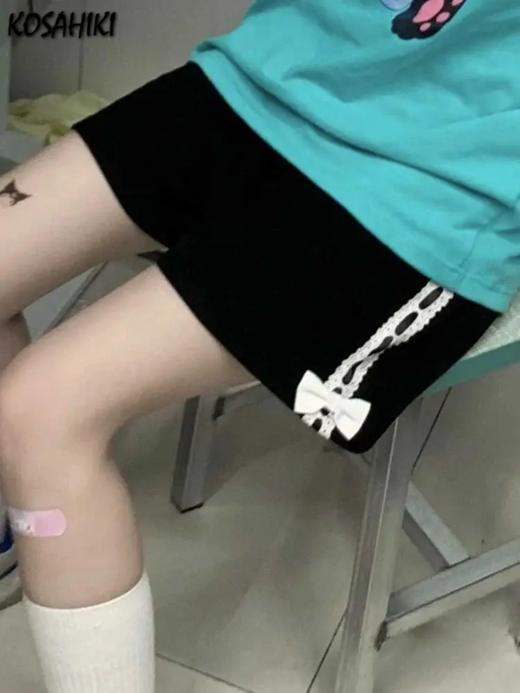 

Широкие брюки KOSAHIKI с кружевными вставками, женские, лето 2024, модные повседневные брюки из других материалов, 100% премиум-одежда для женщин