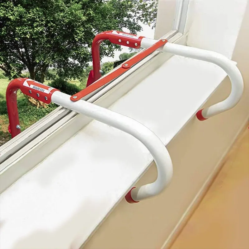 Fire Escape Ladder 5&6 Story Portable Emergency Escape Ladder 50ft with Anti-Slip Rungs