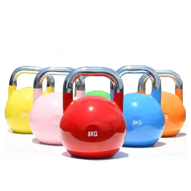 

4kgCompetition Kettlebell Colorful Ergonomic Handle for Commercial Gym Use Strength Core Training Fitness Enthusiasts Beginners