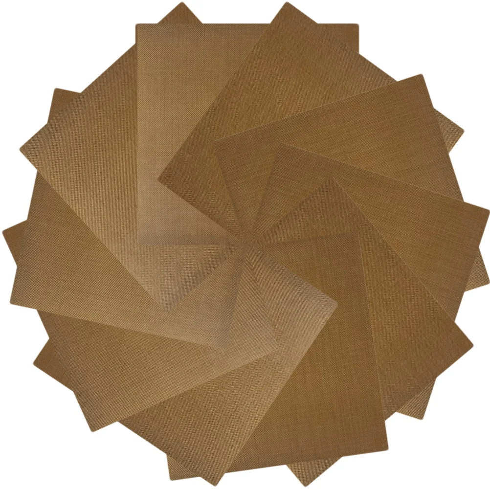 

10pcs Heat Resistant Hair Straightener Sticker Premium Glass Fabric Self-Adhesive Flat For Thick Hair Styling