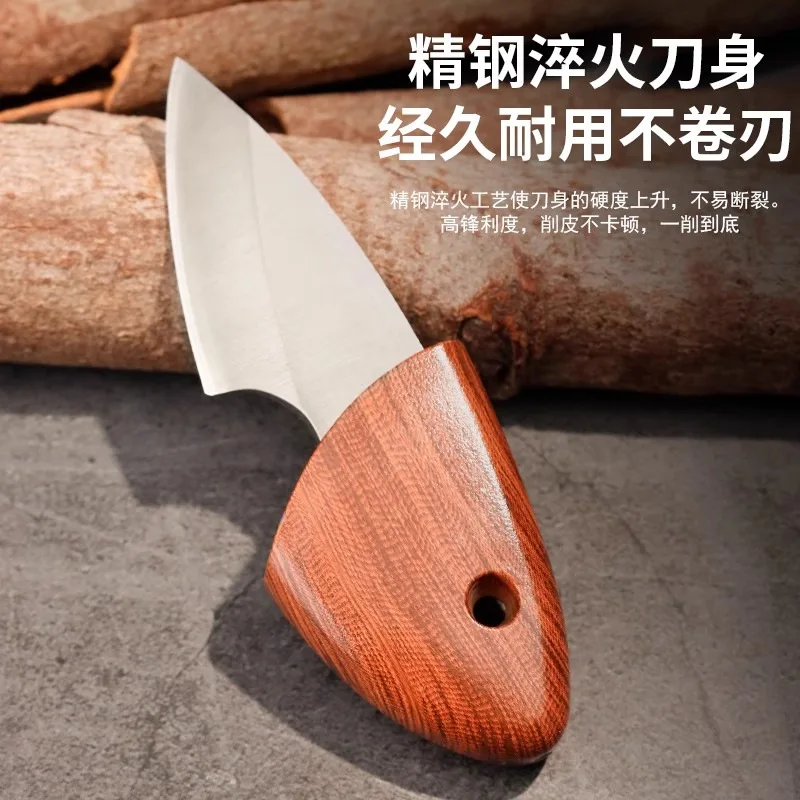 Portable D2 Blade EDC Kitchen Fruit Multifunctional Unpacking Knife Sheath Outdoor Camping Kitchen Accessories High Quality