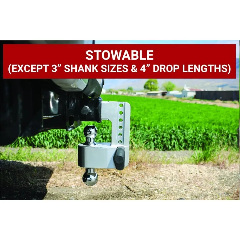 調整可能なトレーラーヒッチボールマウント、2.5インチレシーバー用6インチ調整可能なドロップヒッチ、4個のキー付き同様ロックセット付き