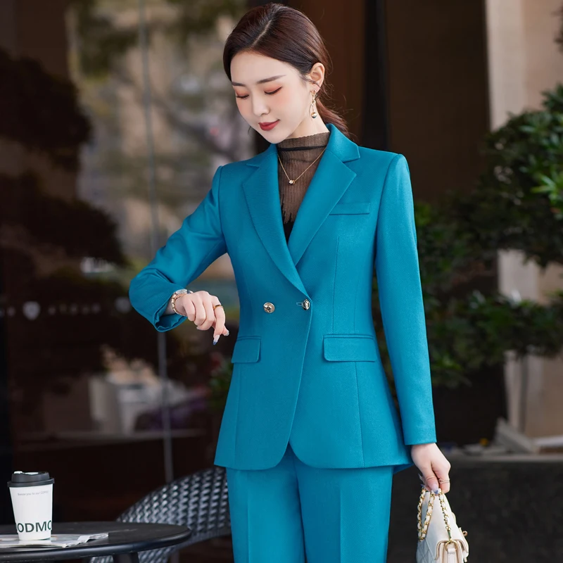 

Oversize 5XL Formal UniformDesigns Pantsuits with Pants and Jackets Coat Women Business Work Professional Trousers Set Blazers