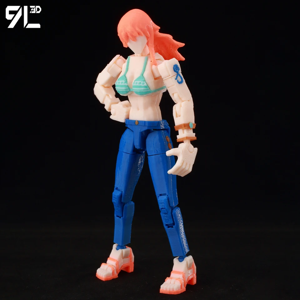 nami 9L3D Dummy13 One Piece Figure Nami Anime Lucky13 Multi-Jointed