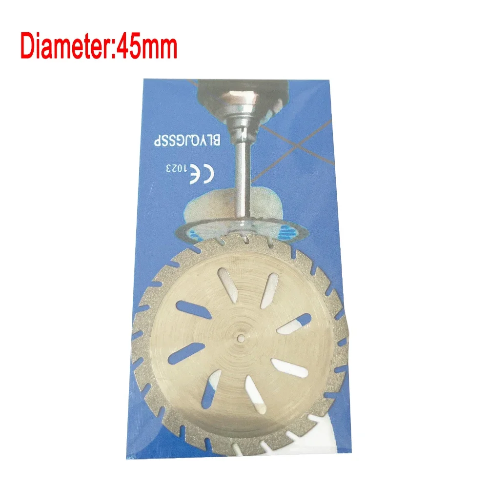 AG 1PCS Dental lab Double Sided Diamond Cutting Disc 19/22/45/50mm for separating polishing ceramic crown plaster or jade