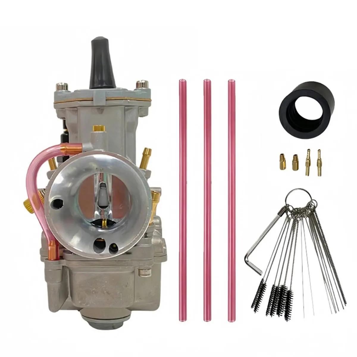 L70A 34mm Motorcycle ATV Carburetor Power Jet for 125CC - 250CC Engine Dirt Bike Carb PWK32 2-Stroke Racing Flat Side