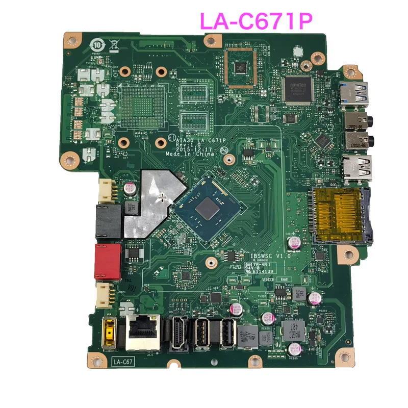 

LA-C671P Suitable for Lenovo S200Z C2000 AIO Motherboard LA-C671P IBSWSC Mainboard 100% tested fully work Free Shipping